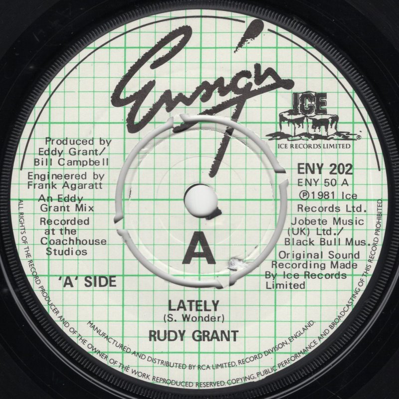 画像1: RUDY GRANT - LATELY / YOUR LOVING IS SOMETHING ELSE  (1)