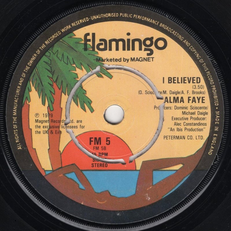 画像2: ALMA FAYE - DON'T FALL IN LOVE / I BELIEVED  (2)