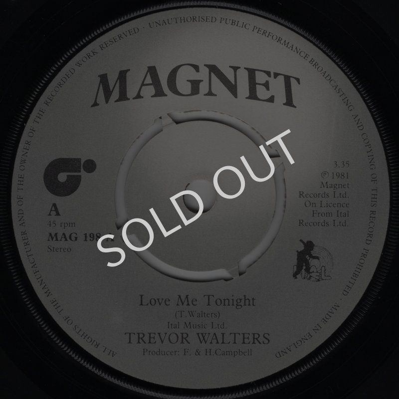 画像1: TREVOR WALTERS / ITAL ALL STARS - LOVE ME TONIGHT / DUB ME TONIGHT  (1)