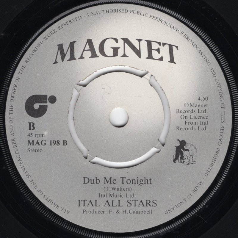 画像2: TREVOR WALTERS / ITAL ALL STARS - LOVE ME TONIGHT / DUB ME TONIGHT  (2)