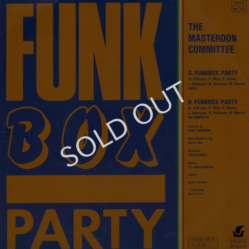 画像2: THE MASTERDON COMMITTEE - FUNKBOX PARTY / FUNKBOX PARTY (INSTRUMENTAL)  (2)