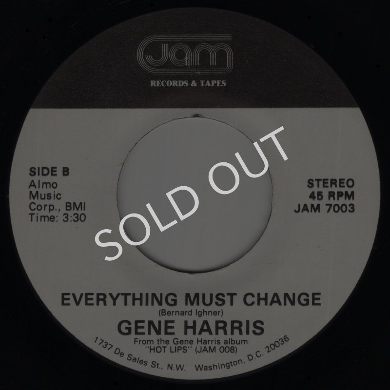 画像2: GENE HARRIS - HOT LIPS / EVERYTHING MUST CHANGE  (2)