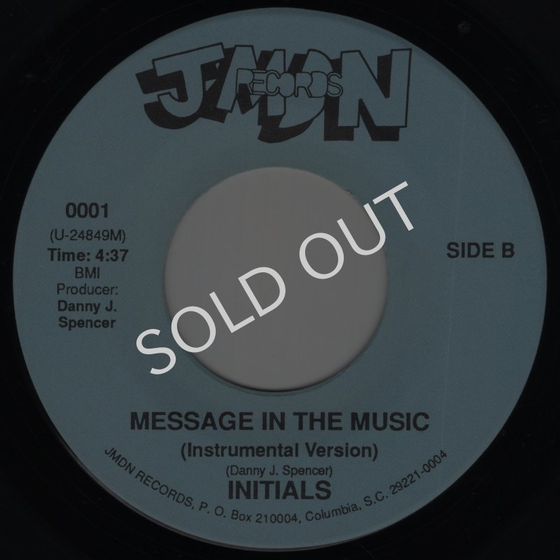 画像2: INITIALS - MESSAGE IN THE MUSIC / MESSAGE IN THE MUSIC (INSTRUMENTAL VERSION)  (2)
