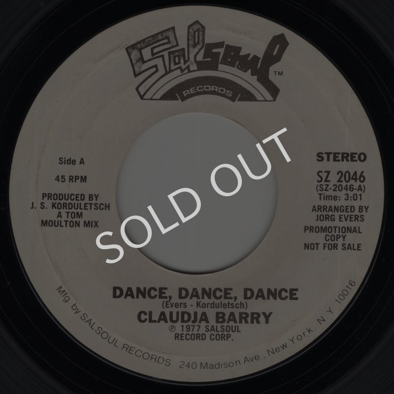 画像1: CLAUDJA BARRY - DANCE, DANCE, DANCE / WHY MUST A GIRL LIKE ME  (1)