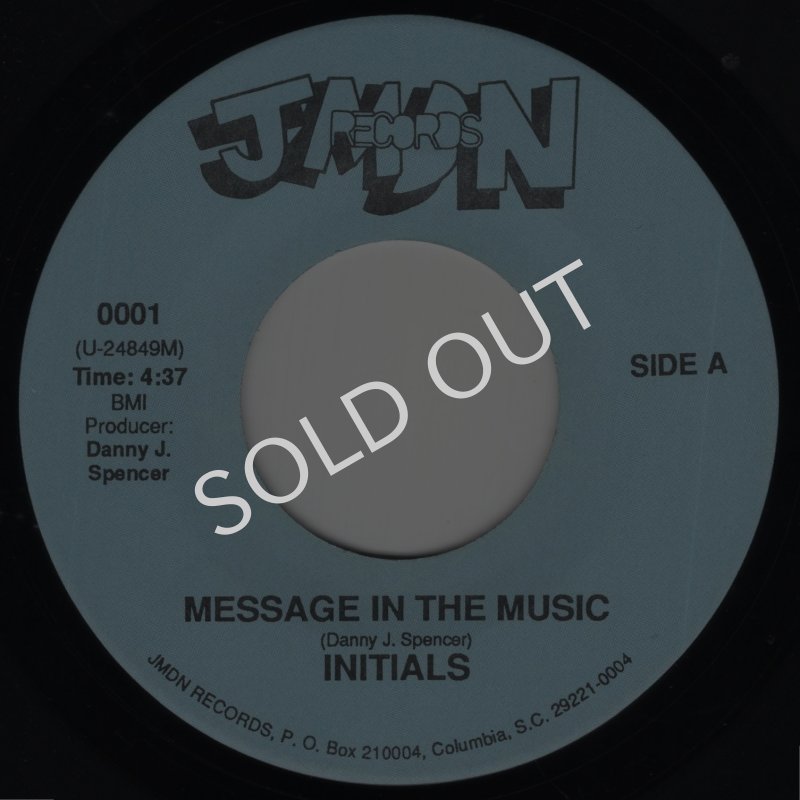 画像1: INITIALS - MESSAGE IN THE MUSIC / MESSAGE IN THE MUSIC (INSTRUMENTAL VERSION)  (1)