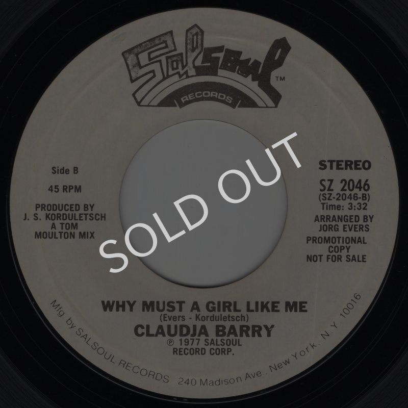 画像2: CLAUDJA BARRY - DANCE, DANCE, DANCE / WHY MUST A GIRL LIKE ME  (2)