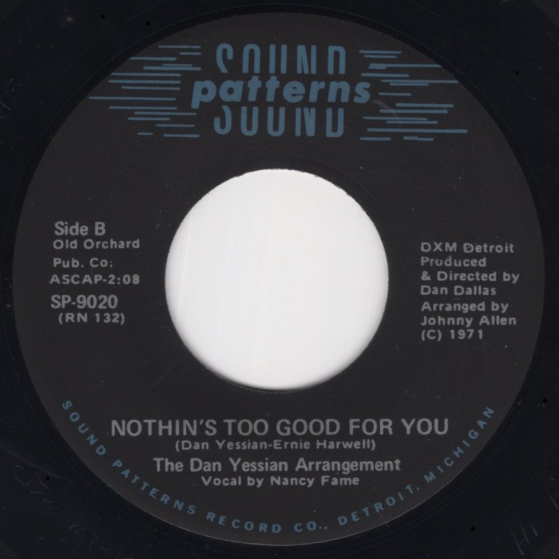 画像2: THE DAN YESSIAN ARRANGEMENT - FLOWERS AND THINGS / NOTHIN'S TO GOOD FOR YOU  (2)