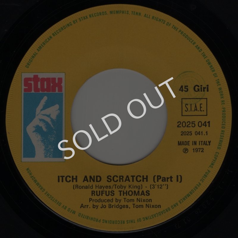 画像2: RUFUS THOMAS - ITCH AND SCRATCH (PART I) / ITCH AND SCRATCH (PART II)  (2)