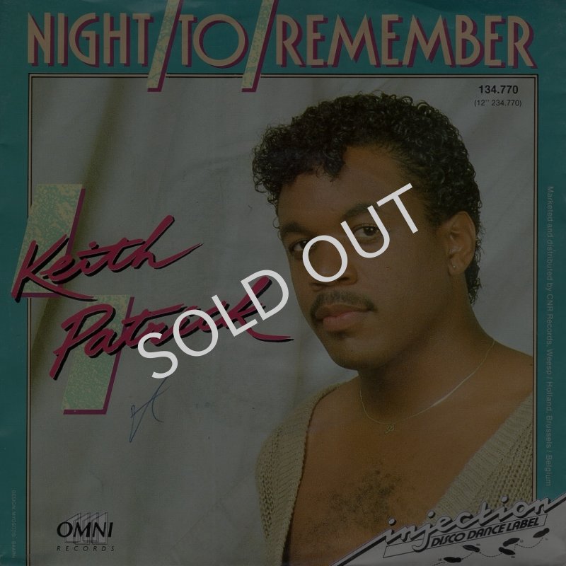 画像1: KEITH PATRICK - NIGHT TO REMEMBER / NIGHT TO REMEMBER (INSTRUMENTAL)  (1)