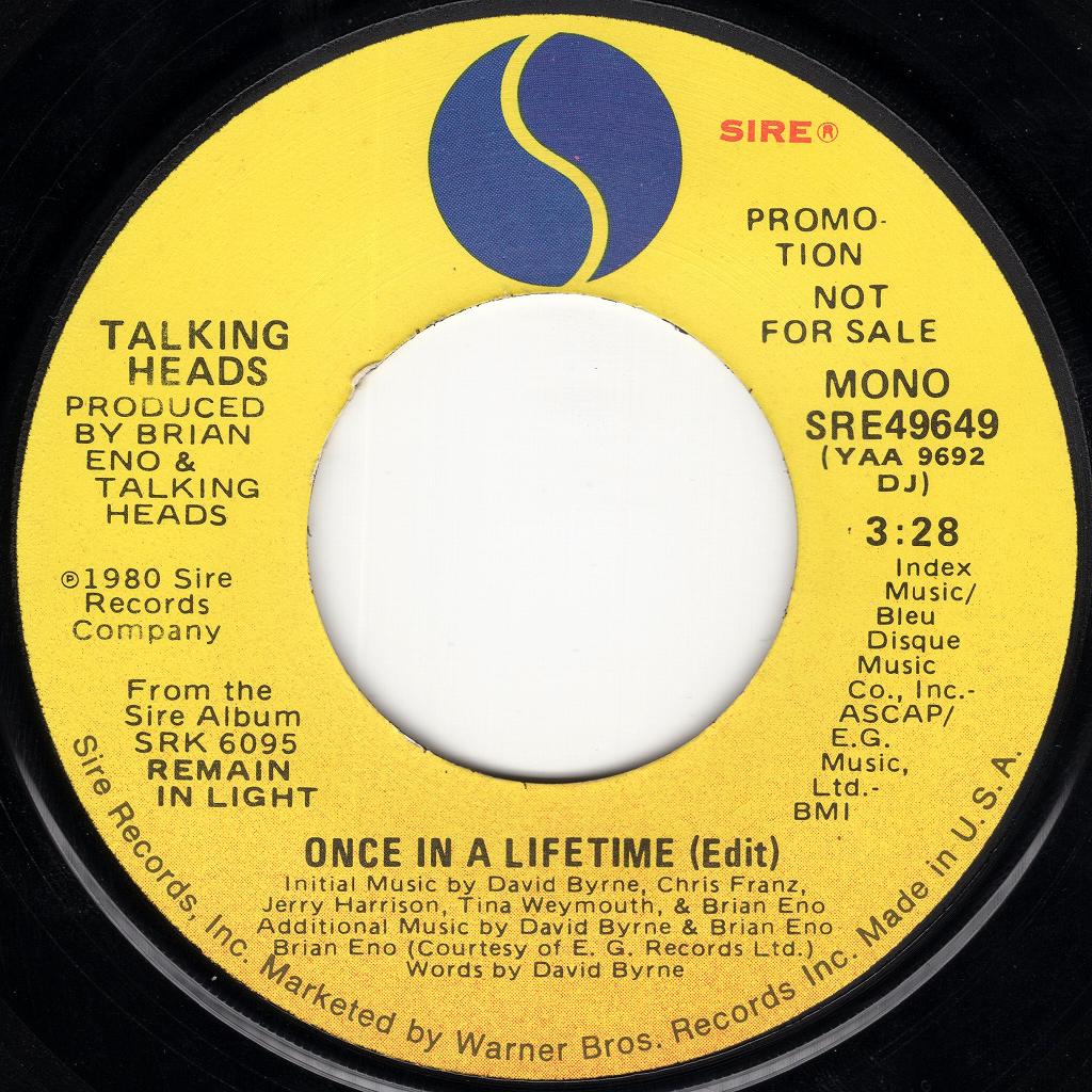 プロモ盤 Talking Heads レコード プロモ盤 Talking Heads ‎LPレコード