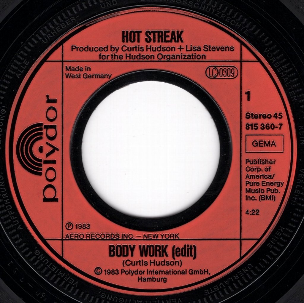 HOT STREAK BODY WORK (EDIT) / BODY WORK (INSTRUMENTAL) (EDIT