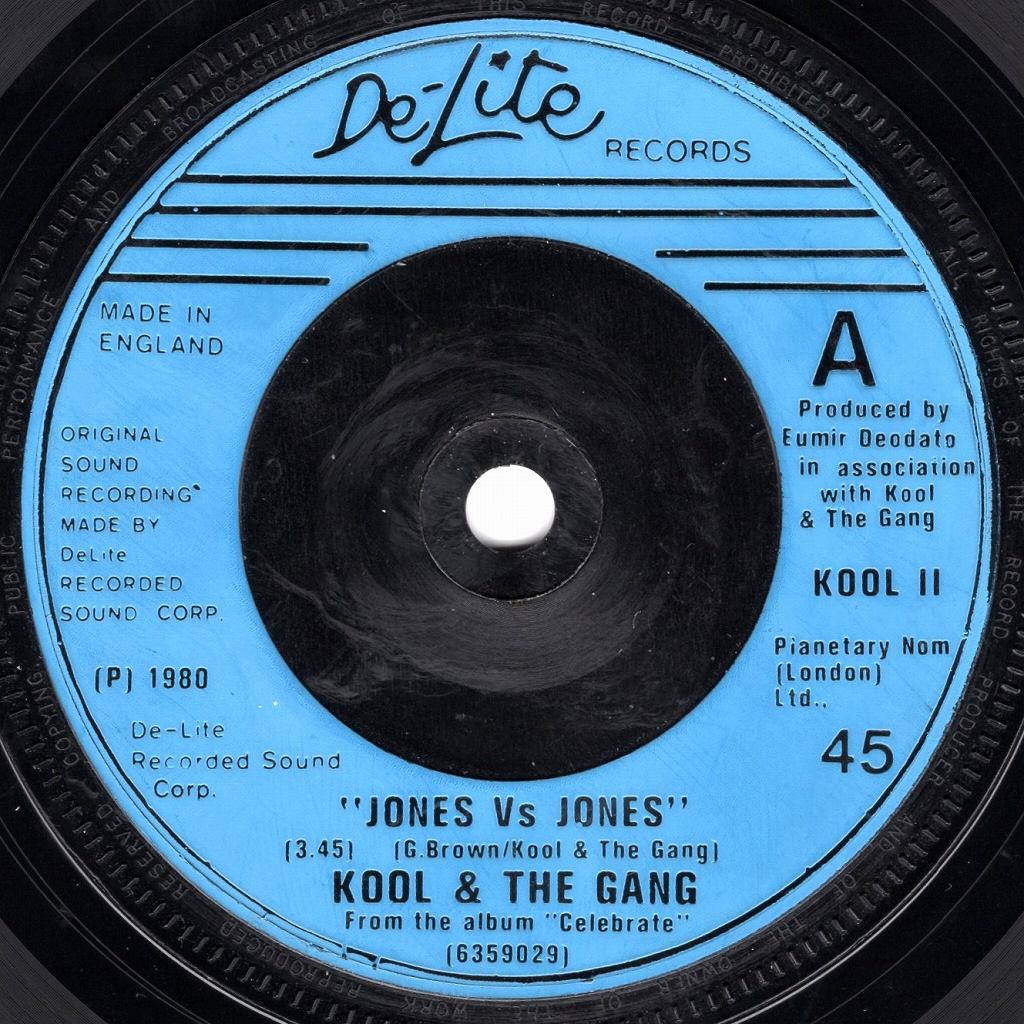 Kool The Gang Jones Vs Jones Summer Madness De Lite Records Uk 7