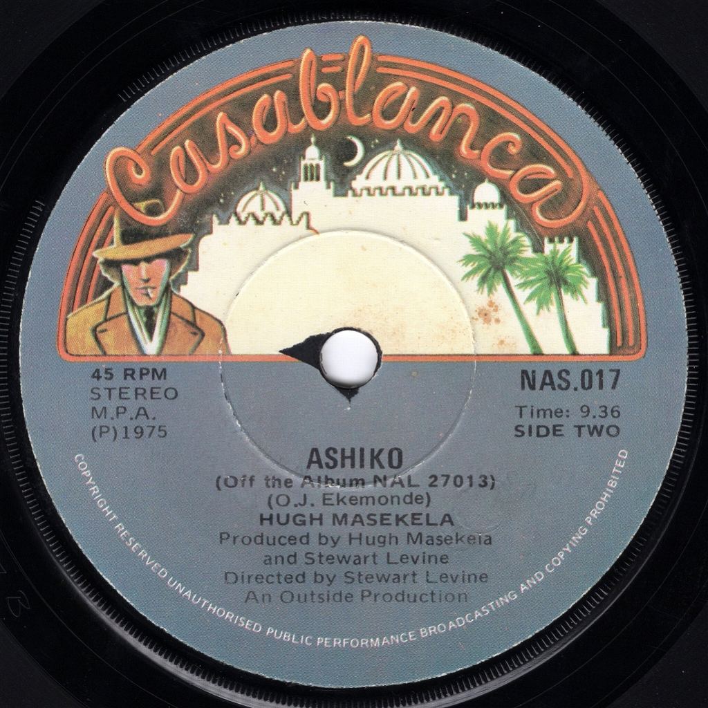 HUGH MASEKELA EXCUSE ME PLEASE / ASHIKO / CASABLANCA / ZA / 7"