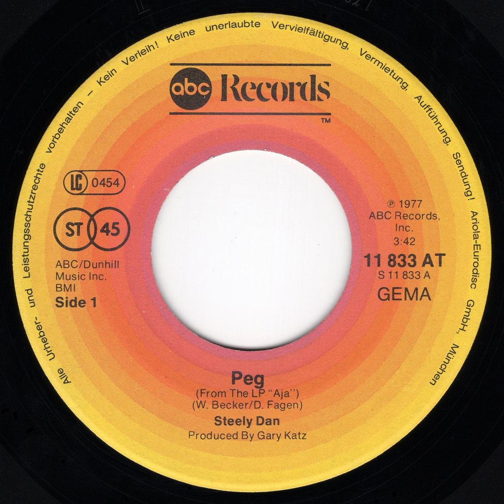 STEELY DAN PEG / I GOT THE NEWS / ABC RECORDS / EU 7