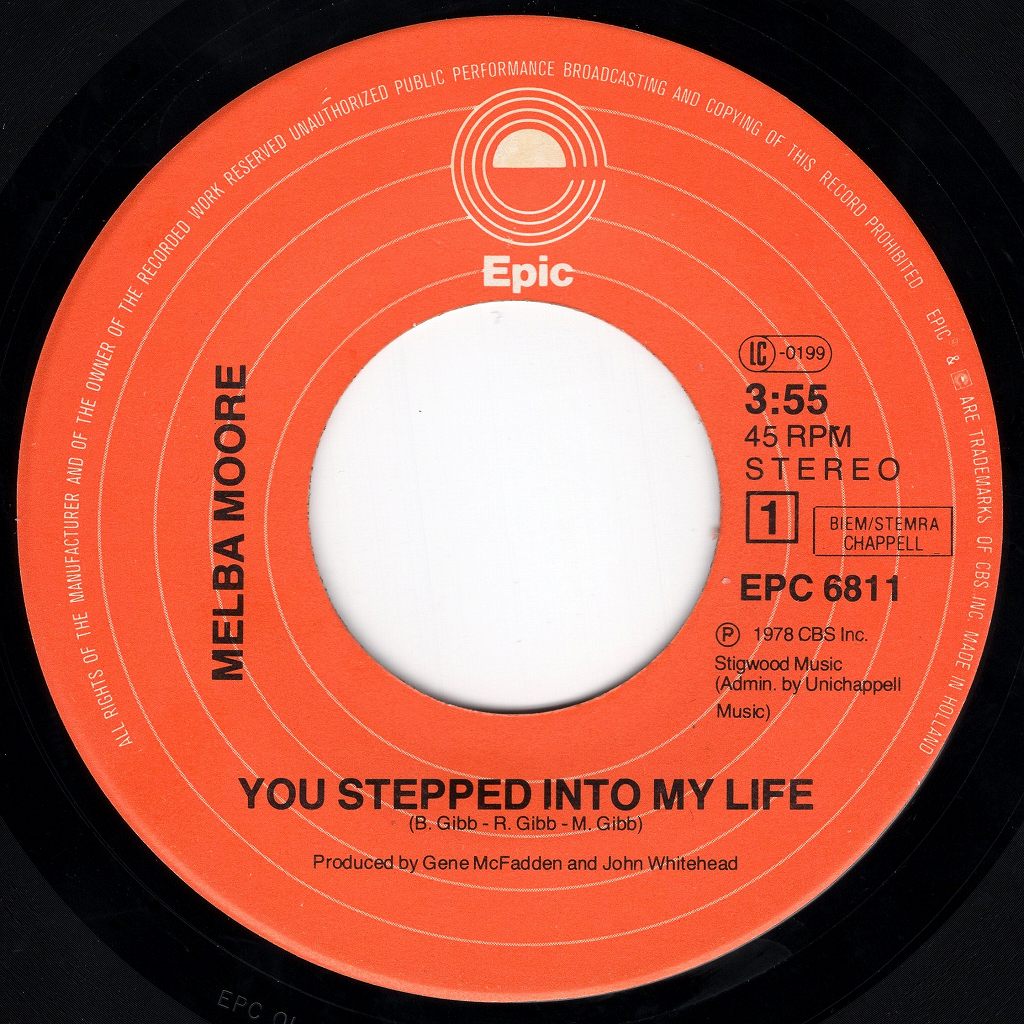 MELBA MOORE - YOU STEPPED INTO MY LIFE / THERE'S NO OTHER