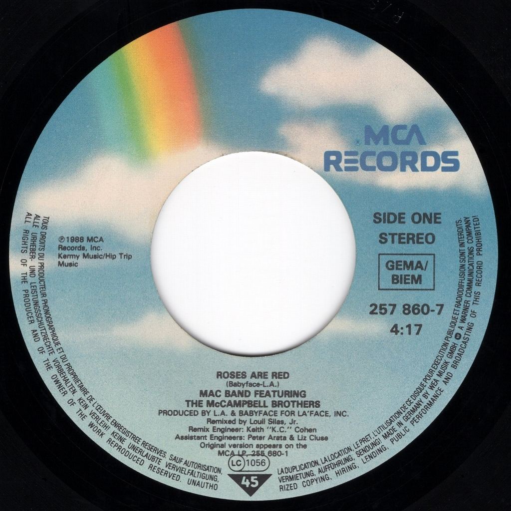 MAC BAND FEATURING THE MCCAMPBELL BROTHERS ROSES ARE RED / ROSE ARE