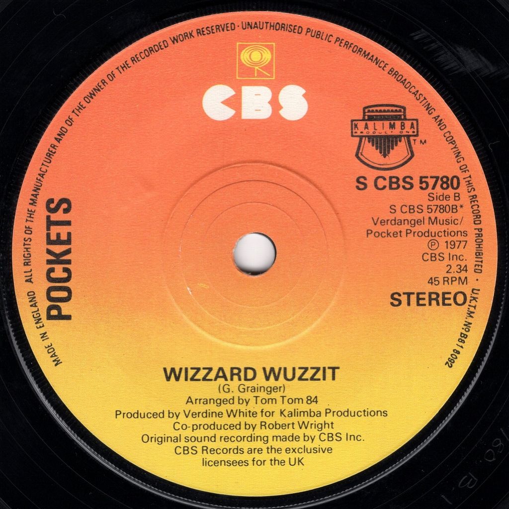 POCKETS COME GO WITH ME / WIZZARD WUZZIT / CBS / UK 7