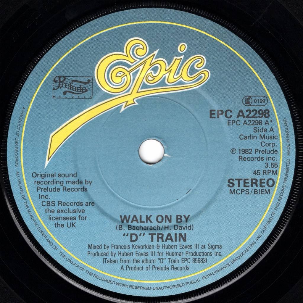 "D" TRAIN WALK ON BY / LUCKY DAY / EPIC / UK 7