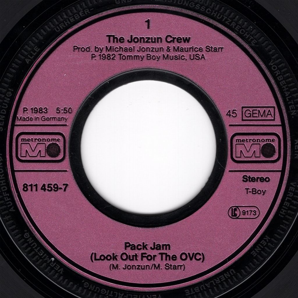 THE JONZUN CREW ‎ PACK JAM (LOOK OUT FOR THE OVC) / PACK JAM (LOOK OUT