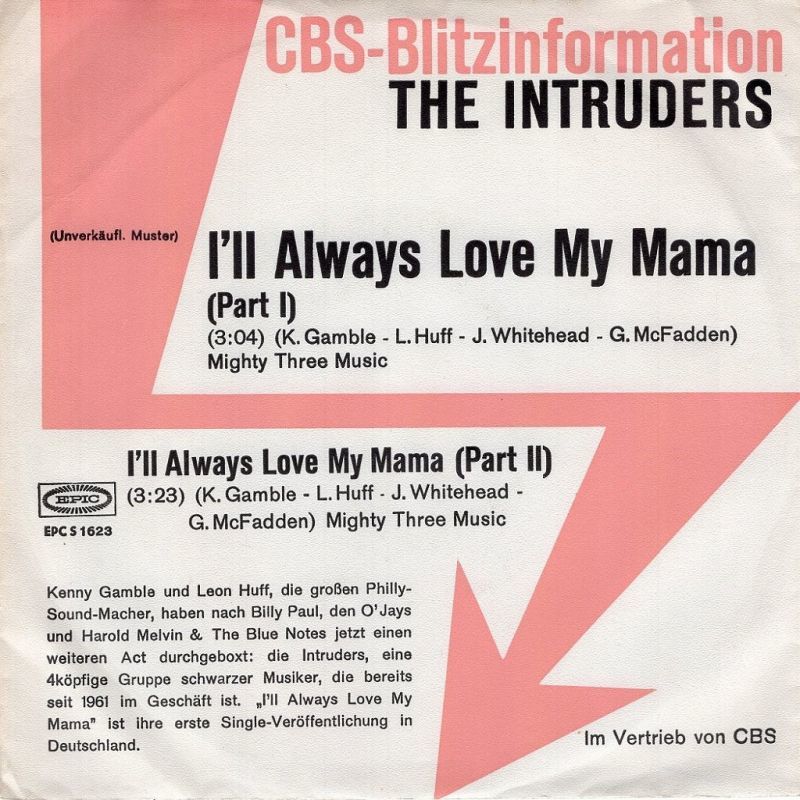 The Intruders - I'll Always Love My Mama (Official PhillySound) 