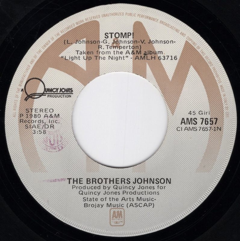 BROTHERS JOHNSON STOMP! / LET'S SWING / A&M RECORDS / EU / 7"