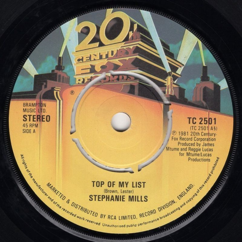 STEPHANIE MILLS TOP OF MY LIST / MAGIC / 20TH CENTURY FOX RECORDS