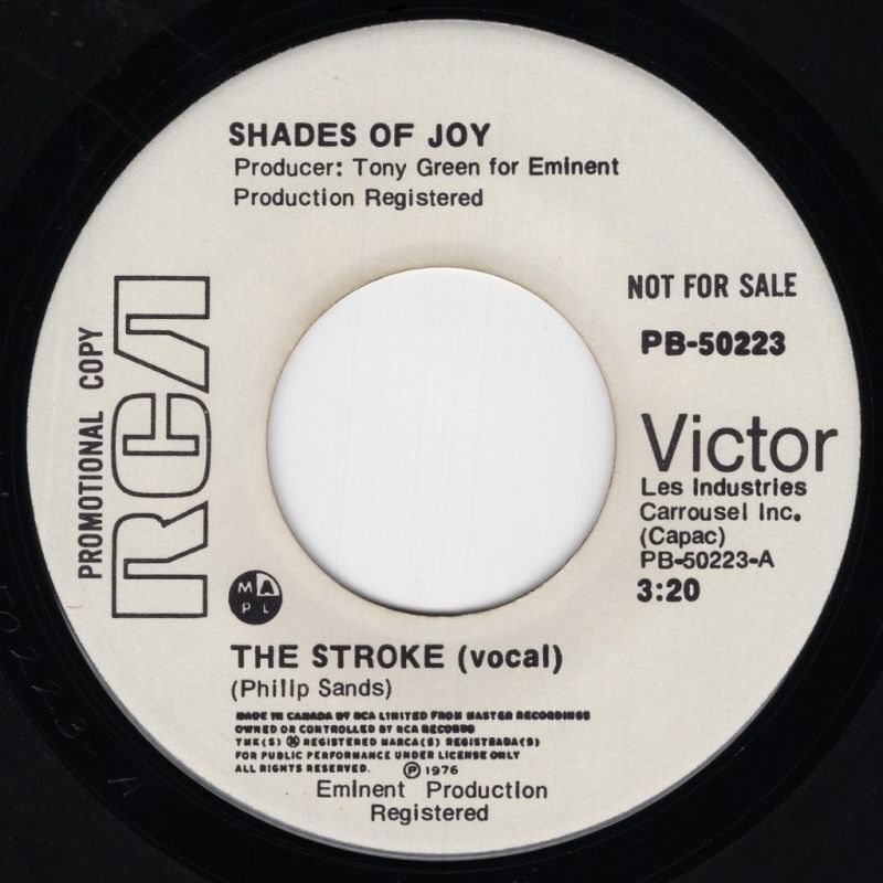 SHADES OF JOY - THE STROKE (VOCAL) / THE STROKE (INSTRUMENTAL)