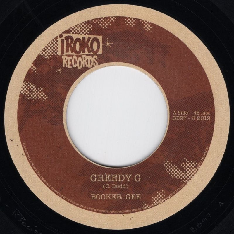 BOOKER GEE - GREEDY G / GREEDY DUB