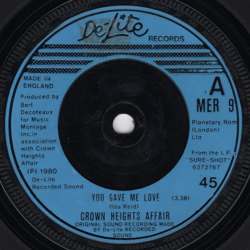 CROWN HEIGHTS AFFAIR - YOU GAVE ME LOVE / USE YOUR BODY AND SOUL